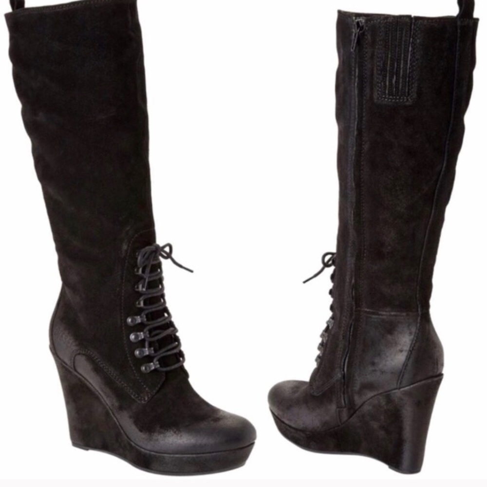 DIESEL Black Suede Dancing Queen Salsy Boots